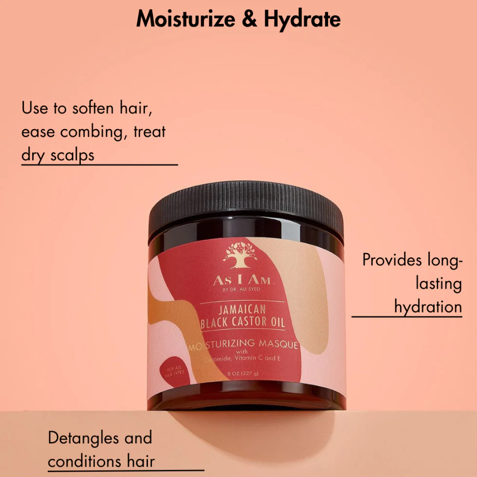 As I Am JBCO Moisturizing Masque 227g | Deep Repair Hair Mask - Image 2