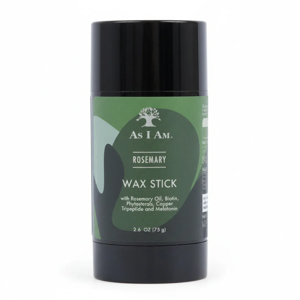 As I Am Rosemary Hair Wax Stick 2.6oz | Smooth Hold & Defined Styling