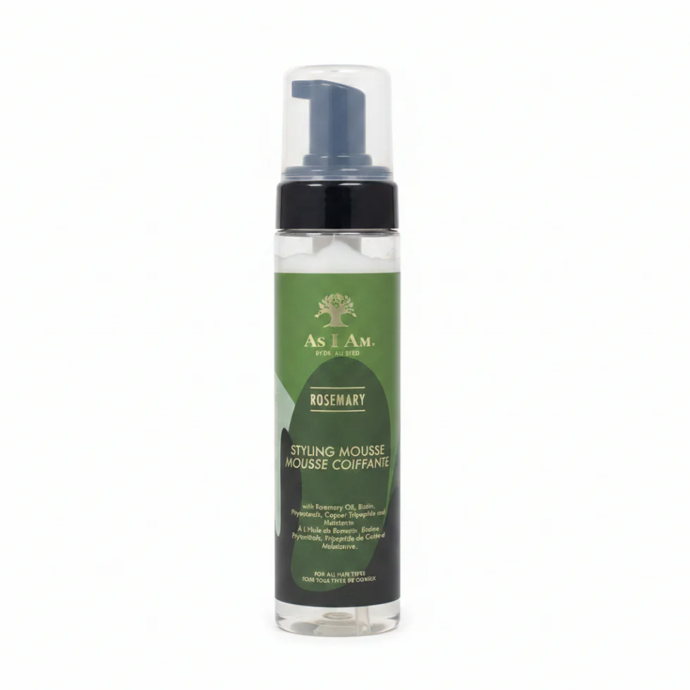 As I Am Rosemary Styling Mousse | Flexible Hold, Volume & Frizz Control