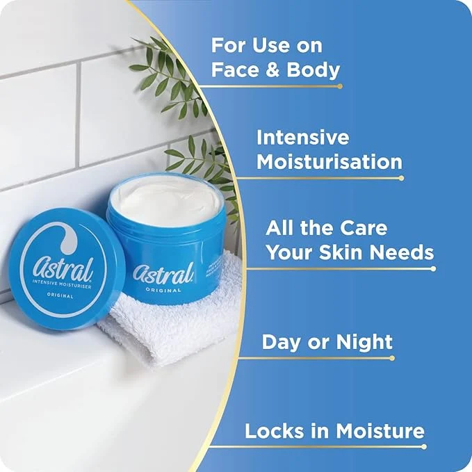 Astral Intensive Original Moisturiser 50ml | Deep Hydrating Face & Body Cream - Image 3