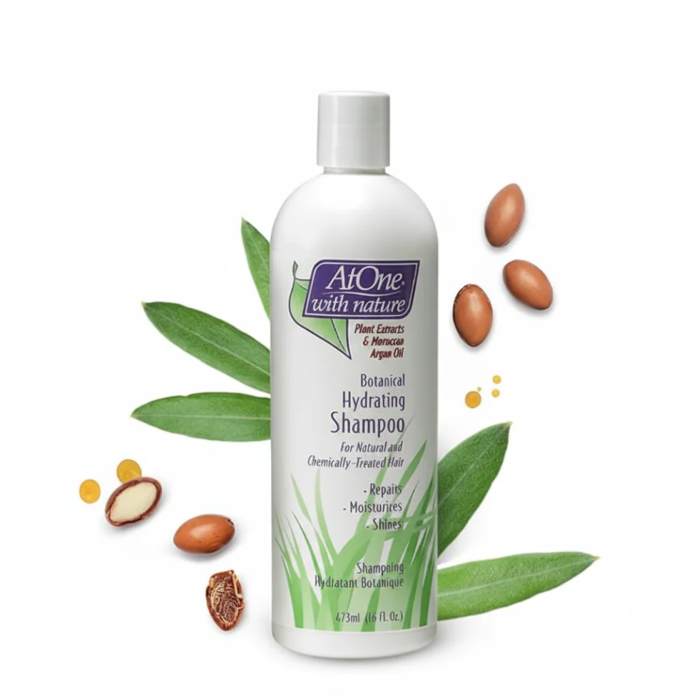 AtOne Botanical Hydrating Shampoo 16oz | Argan Oil Moisture & Shine Care