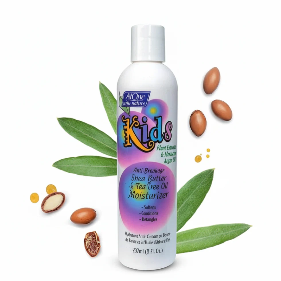 AtOne Kids Anti-Breakage Moisturizer 237ml | Shea Butter & Tea Tree Oil Care