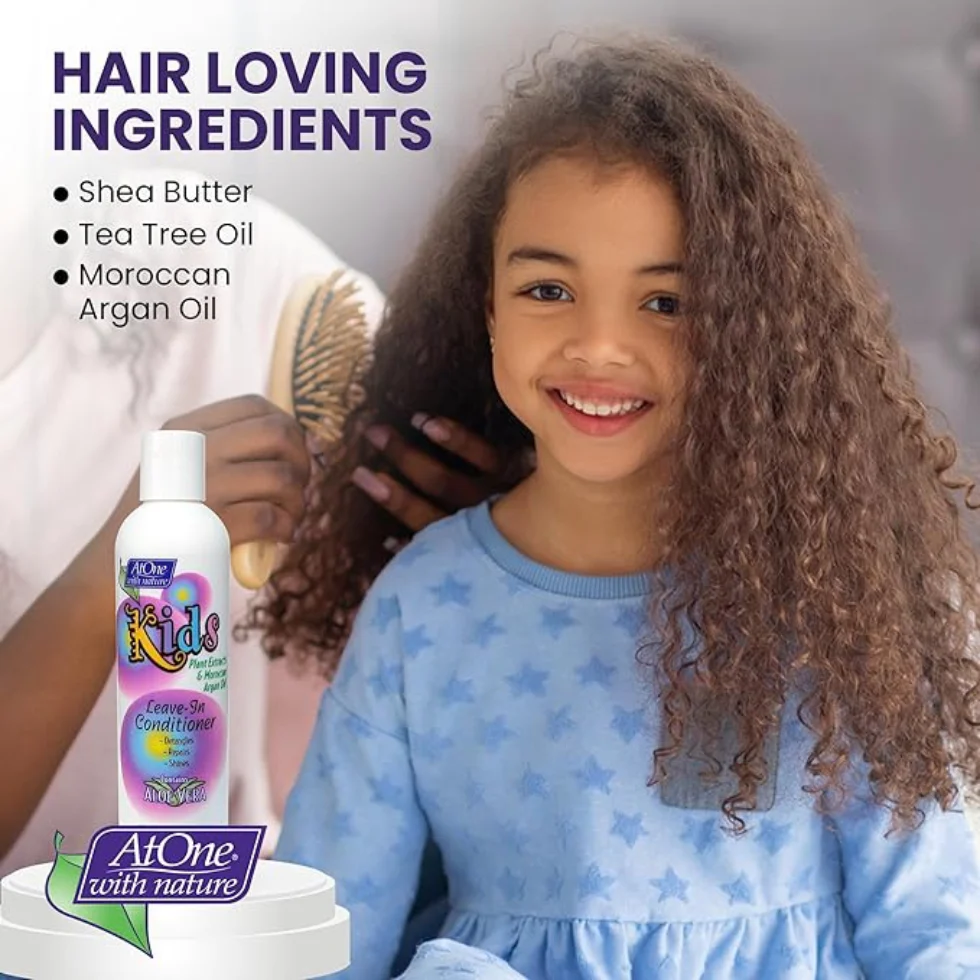 AtOne Kids Anti-Breakage Moisturizer 237ml | Shea Butter & Tea Tree Oil Care - Image 2
