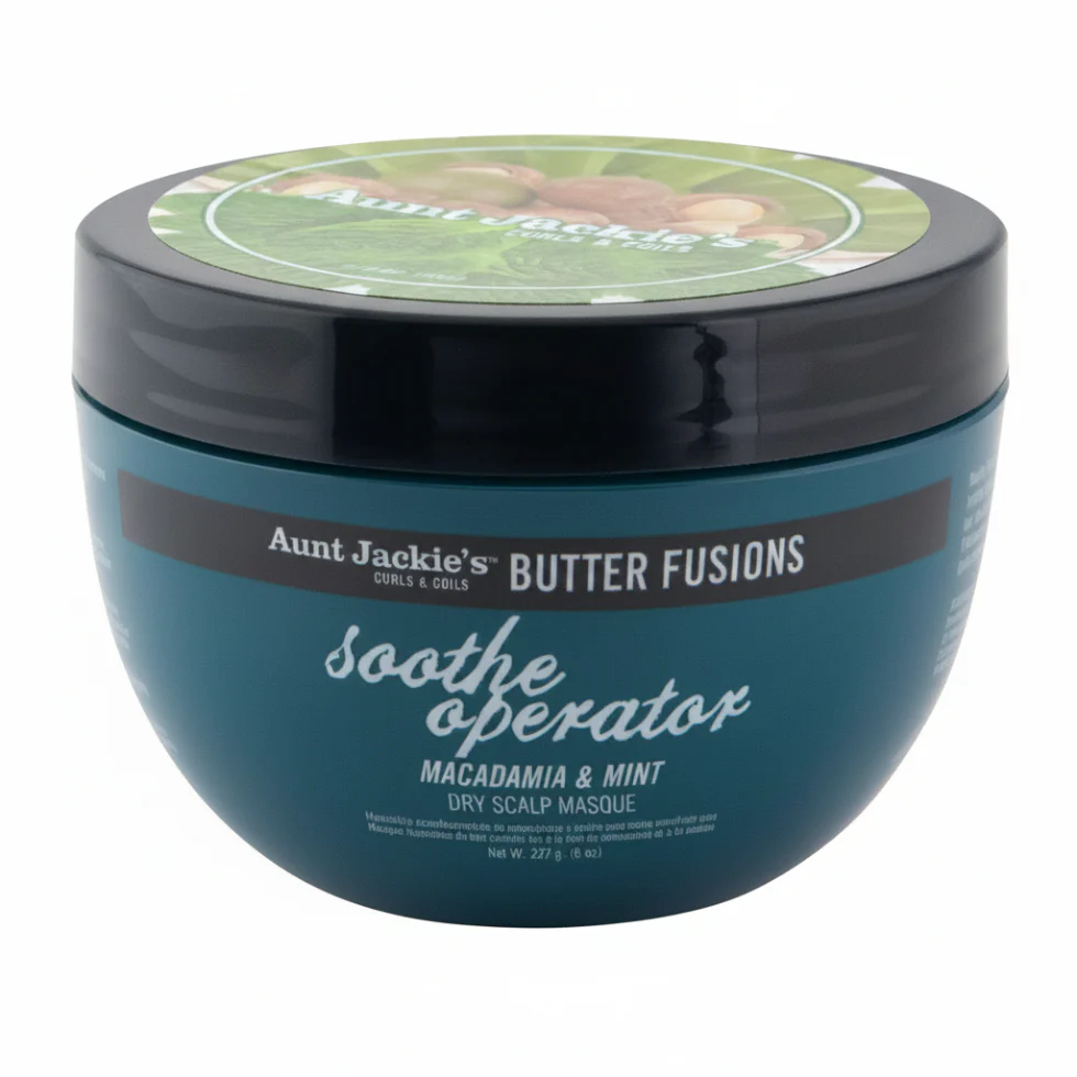 Aunt Jackie’s Soothe Operator Scalp Masque 8oz | Macadamia & Mint