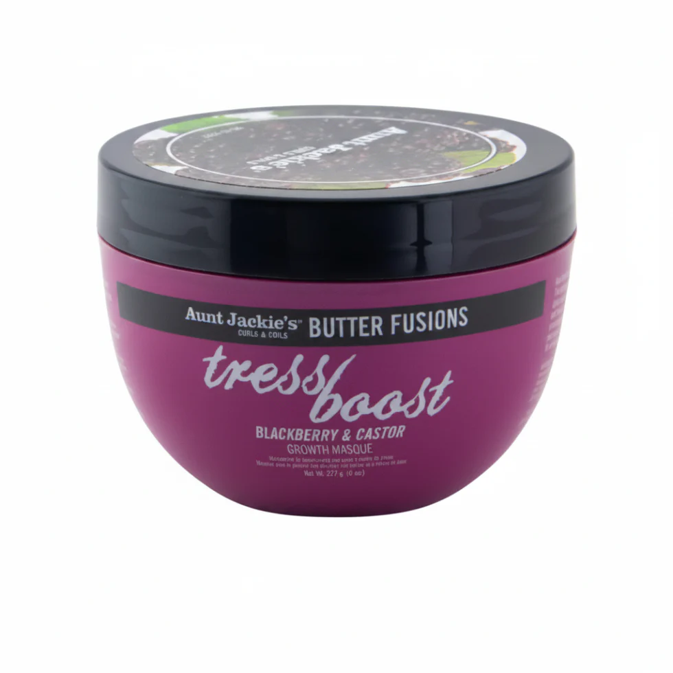 Aunt Jackie’s Tress Boost Growth Masque 8oz | Blackberry & Castor Hair Mask