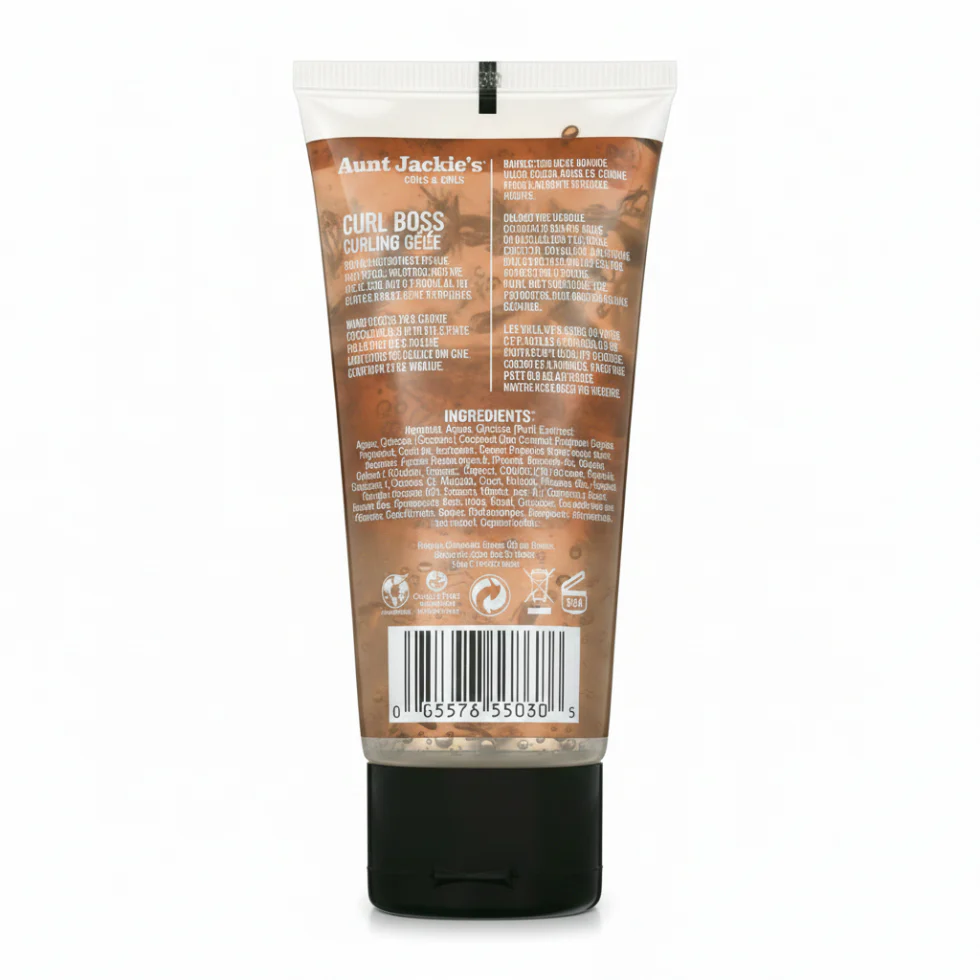 Aunt Jackie’s Curl Boss Coconut Curling Gelée 3oz | Curl Definition & Shine - Image 5