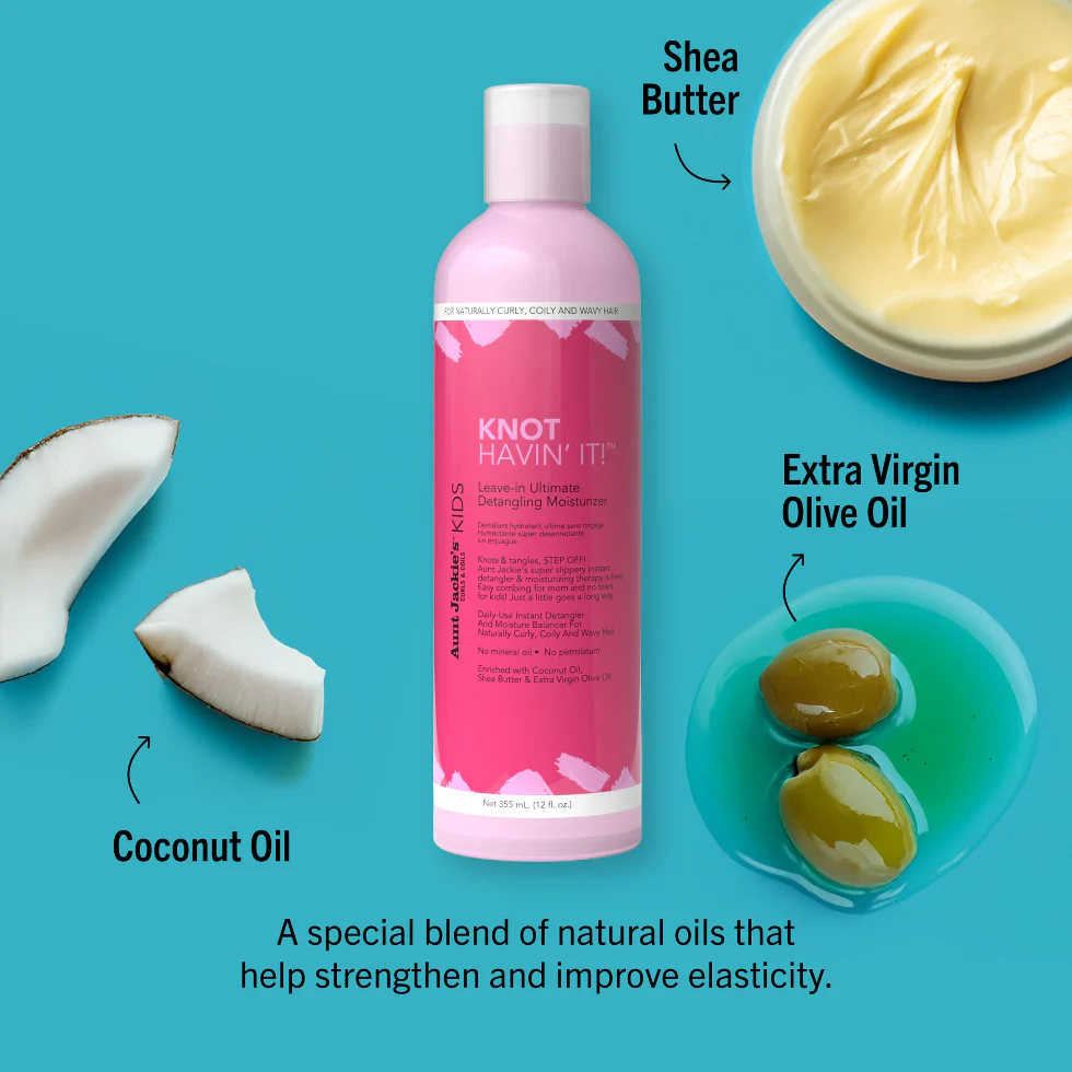 Aunt Jackie’s Kids Knot Havin’ It Leave-In | Ultimate Detangling Moisturizer - Image 2