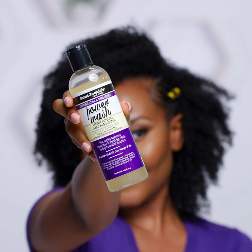 Aunt Jackie’s Power Wash Clarifying Shampoo 12oz | Intense Moisture Cleanser - Image 2