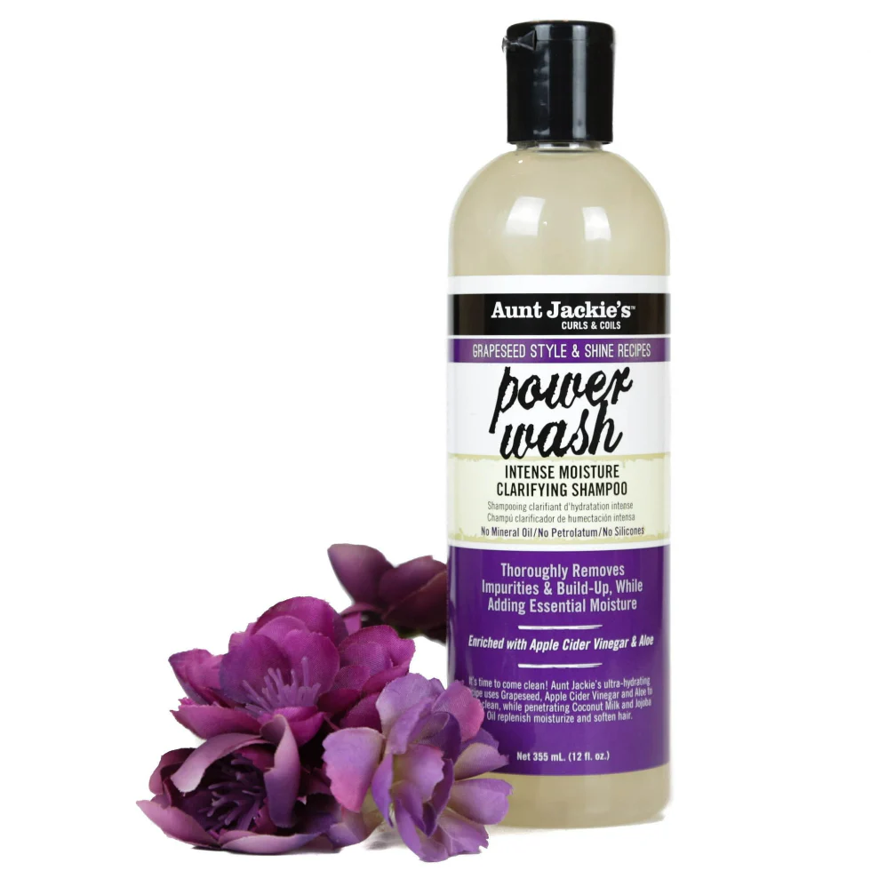 Aunt Jackie’s Power Wash Clarifying Shampoo 12oz | Intense Moisture Cleanser - Image 3