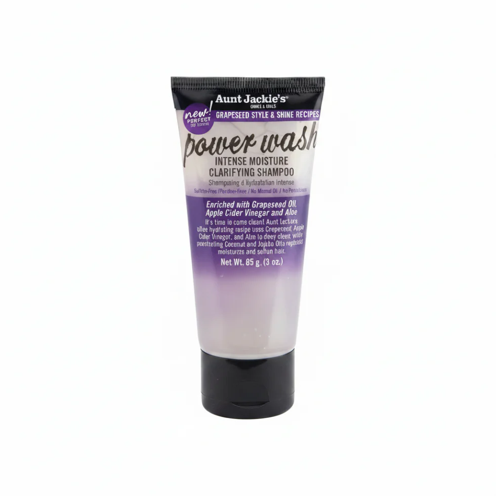 Aunt Jackie's Power Wash Intense Moisture Clarifying Shampoo- Sulfate-Free – 85g