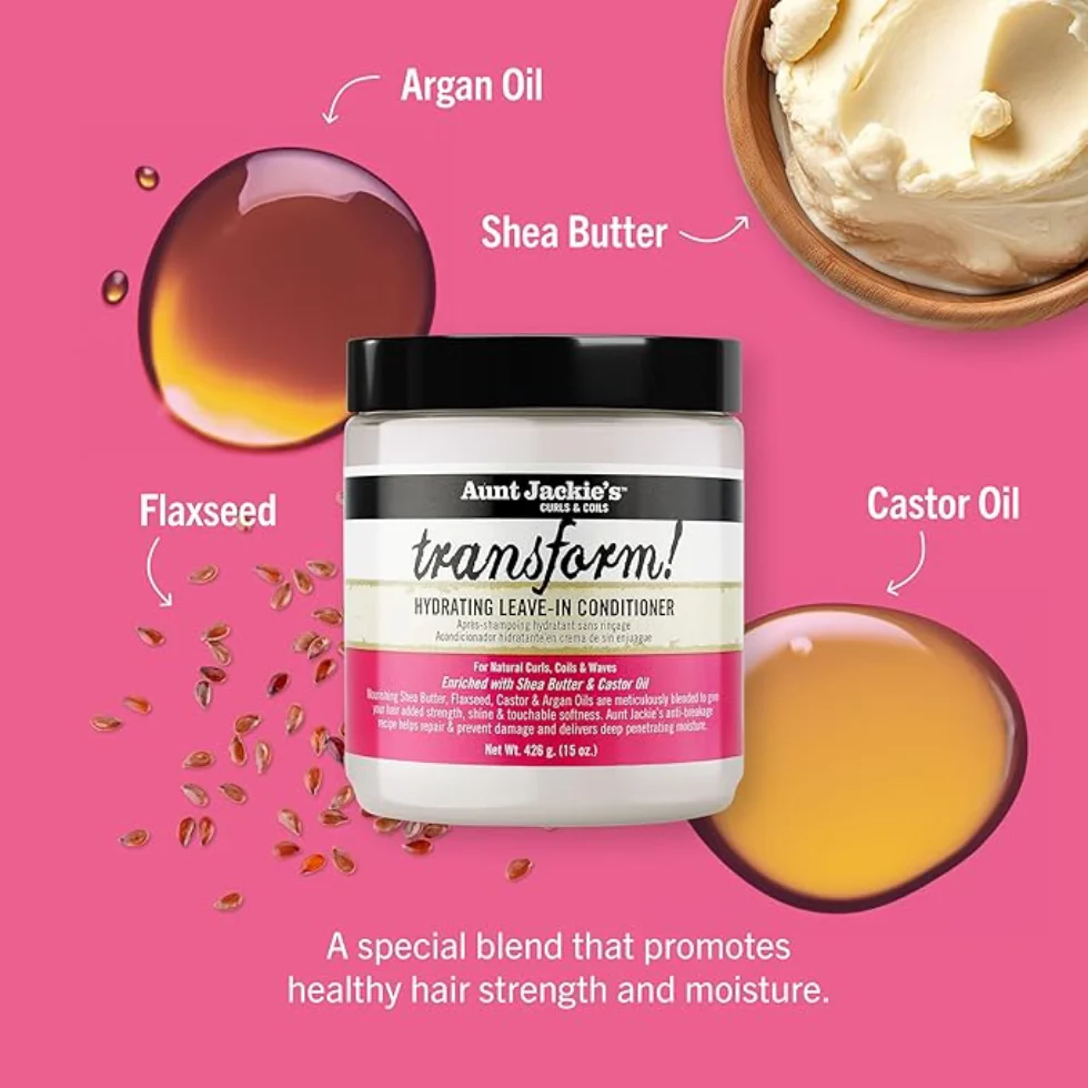 Aunt Jackie’s Transform Leave-In Conditioner 426g | Moisture & Strength - Image 2