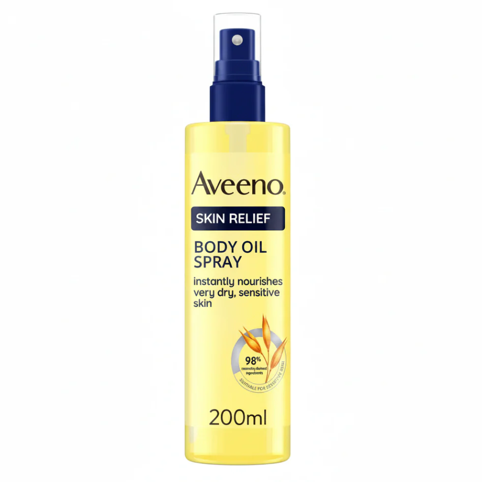 Aveeno Skin Relief Body Oil Spray 200ml | Hydrate & Soothe Dry Skin