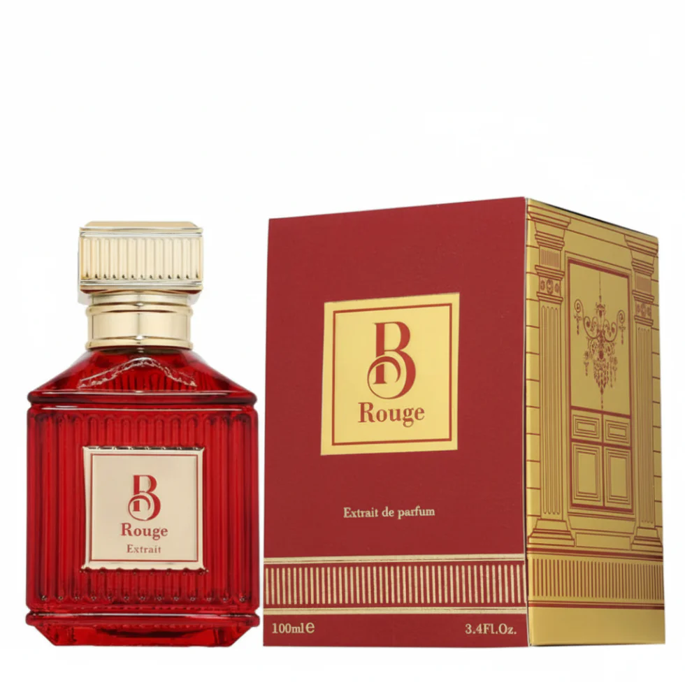 B Rouge Extrait EDP 100ml by Fragrance World | Luxury Amber Woody Unisex