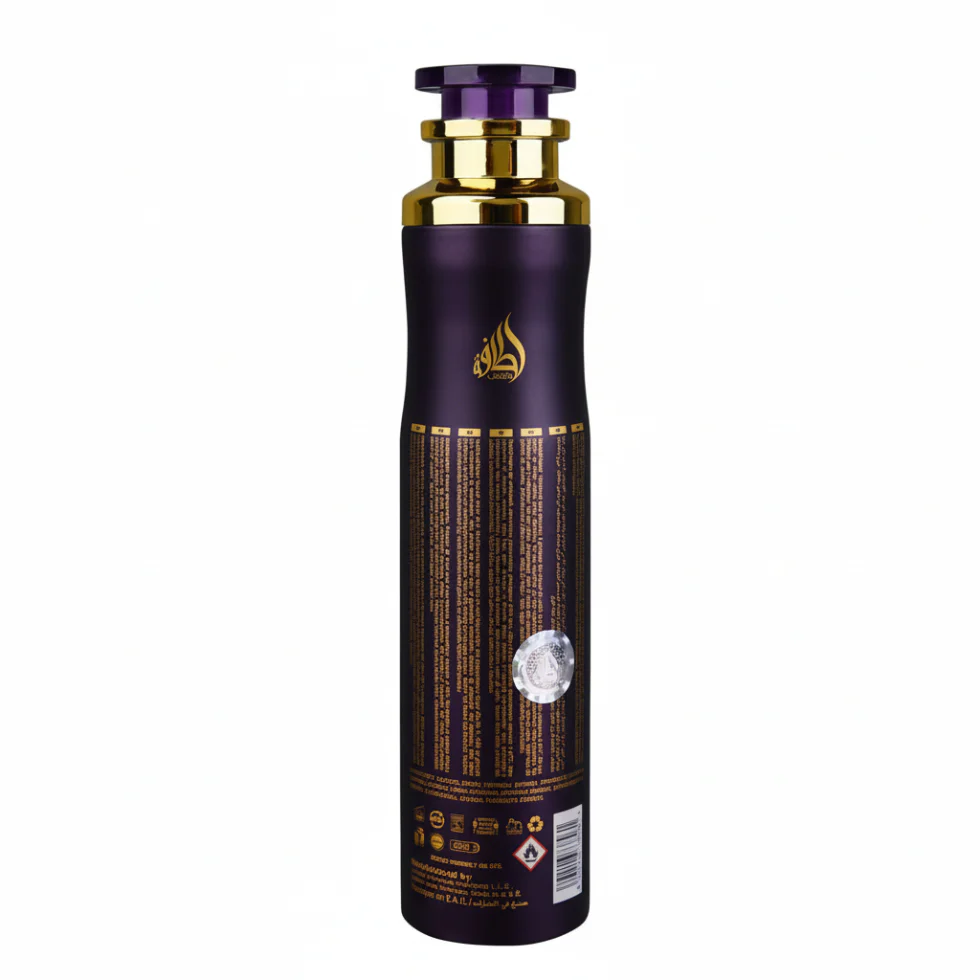 Badee Al Oud Amethyst Air Freshener 300ml by Lattafa | Elegant Floral & Oud Spray - Image 2