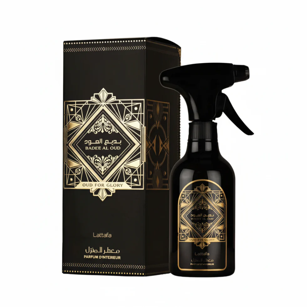 Badee Al Oud Room Spray 450ml by Lattafa | Oud for Glory Home Fragrance