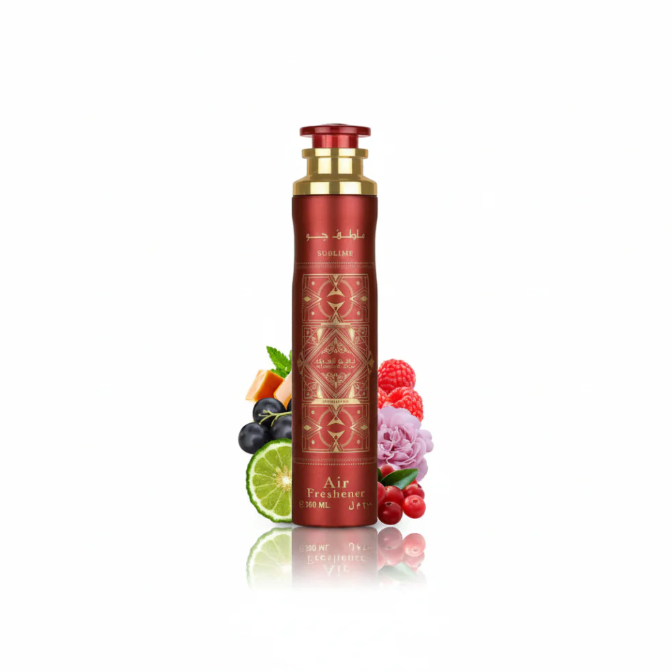 Badee Al Oud Sublime Air Freshener 300ml By Lattafa | Luxurious Oud & Floral Aroma - Image 2