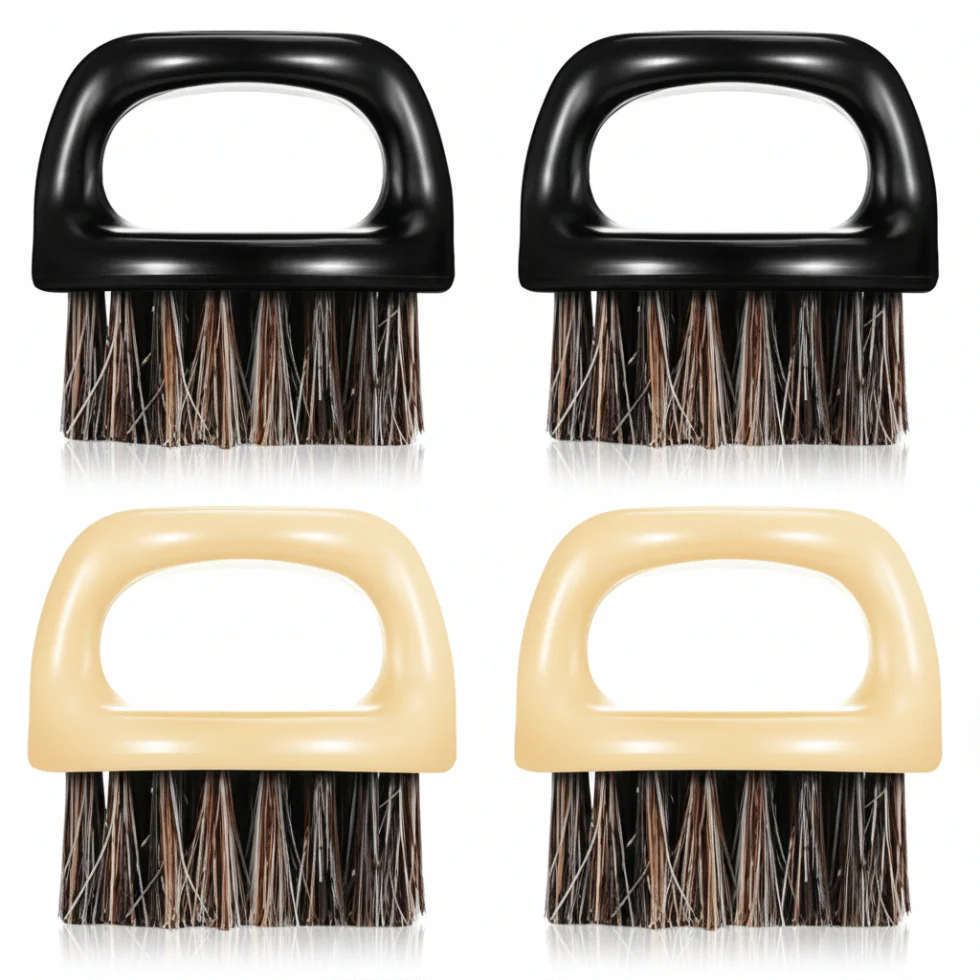 Barber Pro Men Grooming Finger Brush | Natural Bristle Beard & Hair Brush - Image 3