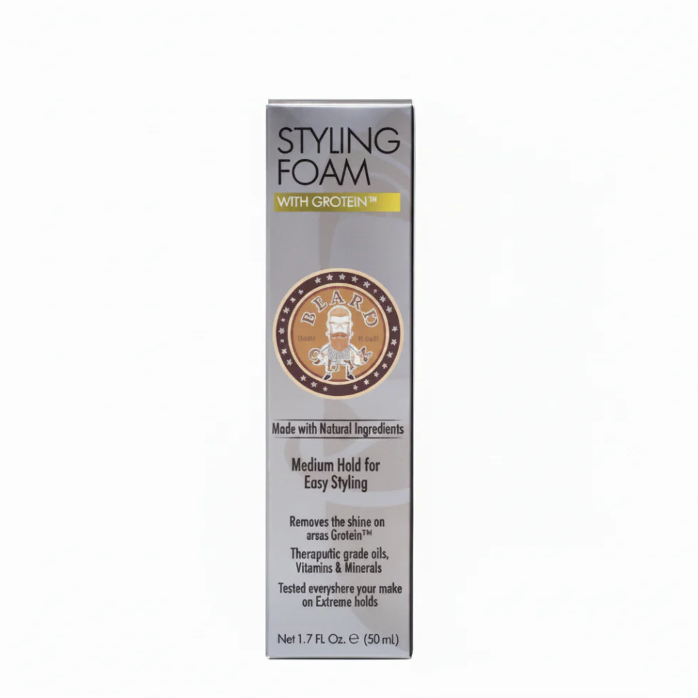 Beard Guyz Styling Foam 1.7oz | Medium Hold Protein Beard Styling Control