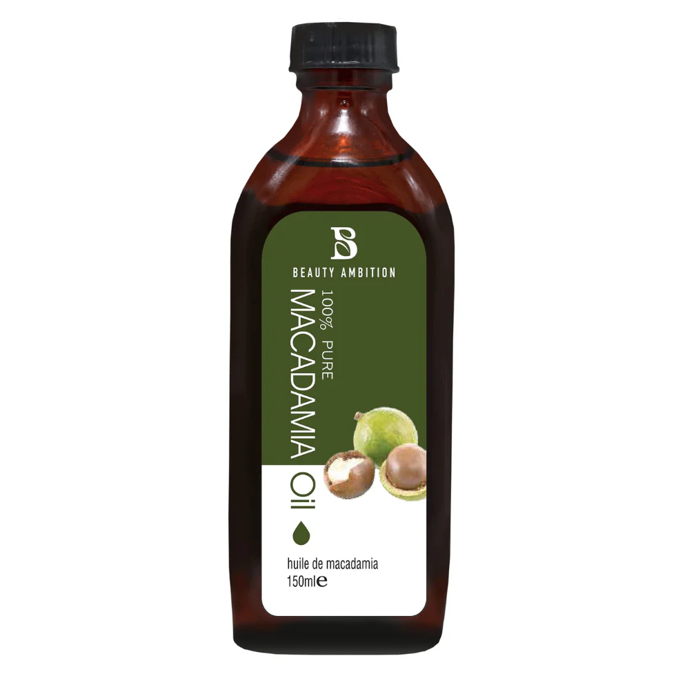 Beauty Ambition Macadamia Oil 150ml | Pure Natural Hair & Skin Nourishing Oil