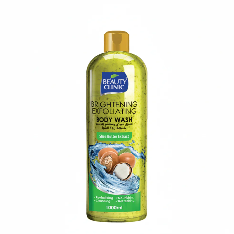 Beauty Clinic Shea Butter Body Wash 1000ml | Exfoliating Deep Clean Hydration