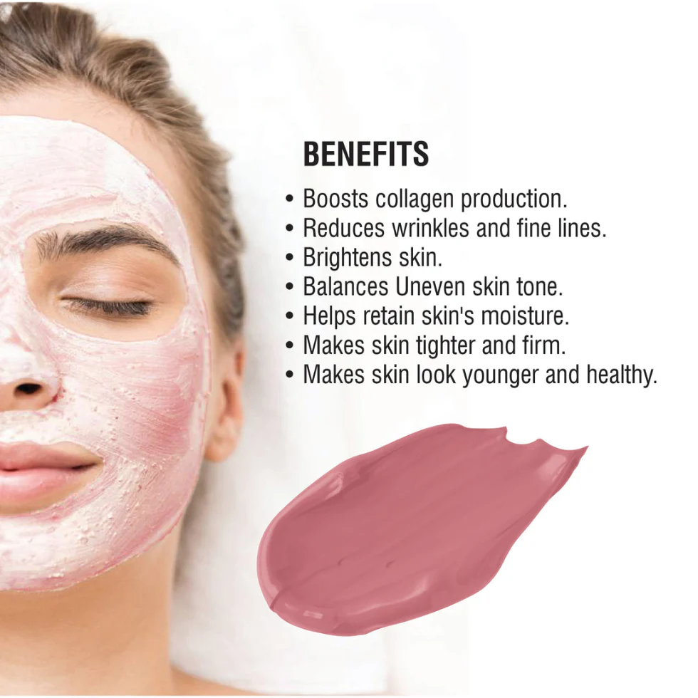 Beauty Clinic Mud Mask Saffron 500ml | Brightening Anti-Aging Clay Face Mask - Image 3