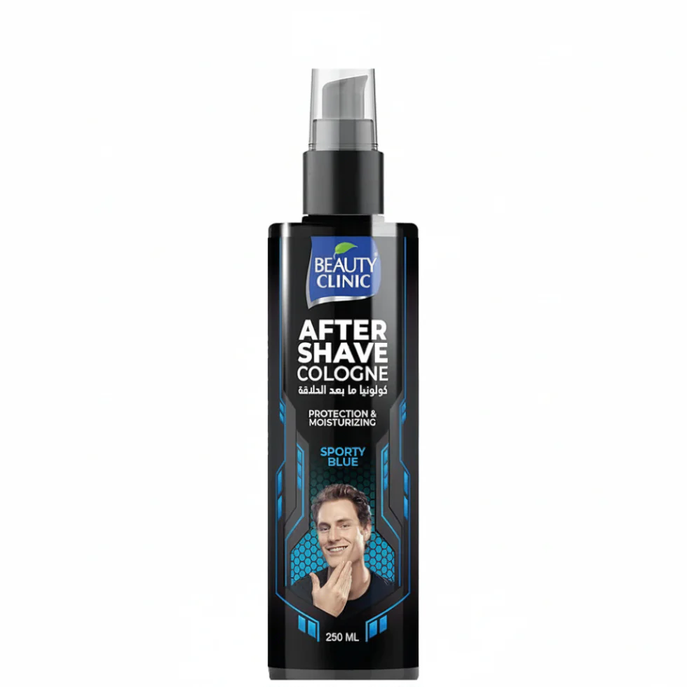 Beauty Clinic After Shave Cologne Sporty Blue 250ml | Soothing Moisturizing Care
