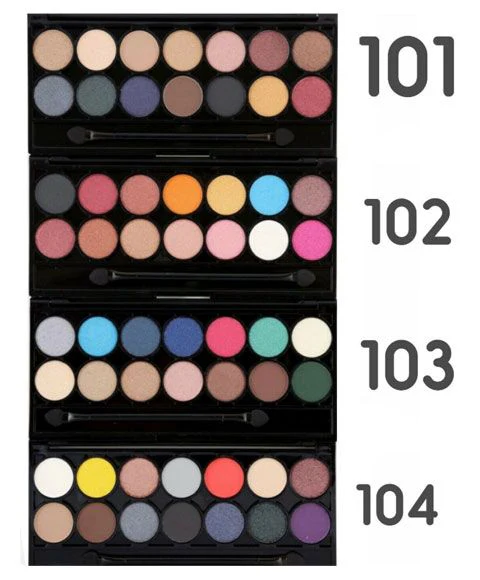 BEAUTY FOREVER LONDON 14S MINERAL BASED EYE SHADOW PALETTE 101 - Image 3