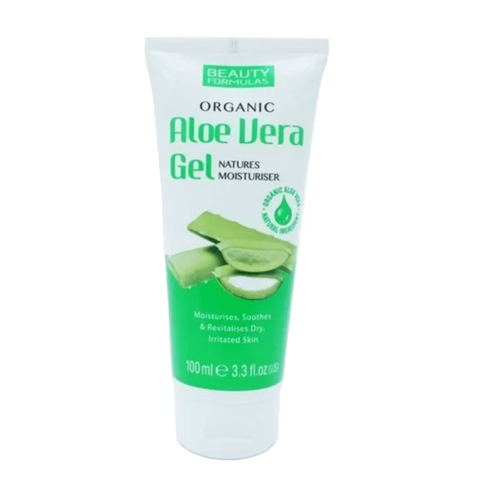 Beauty Formulas Aloe Vera Gel 100ml | Natural Moisturiser & Soothing Skin Care
