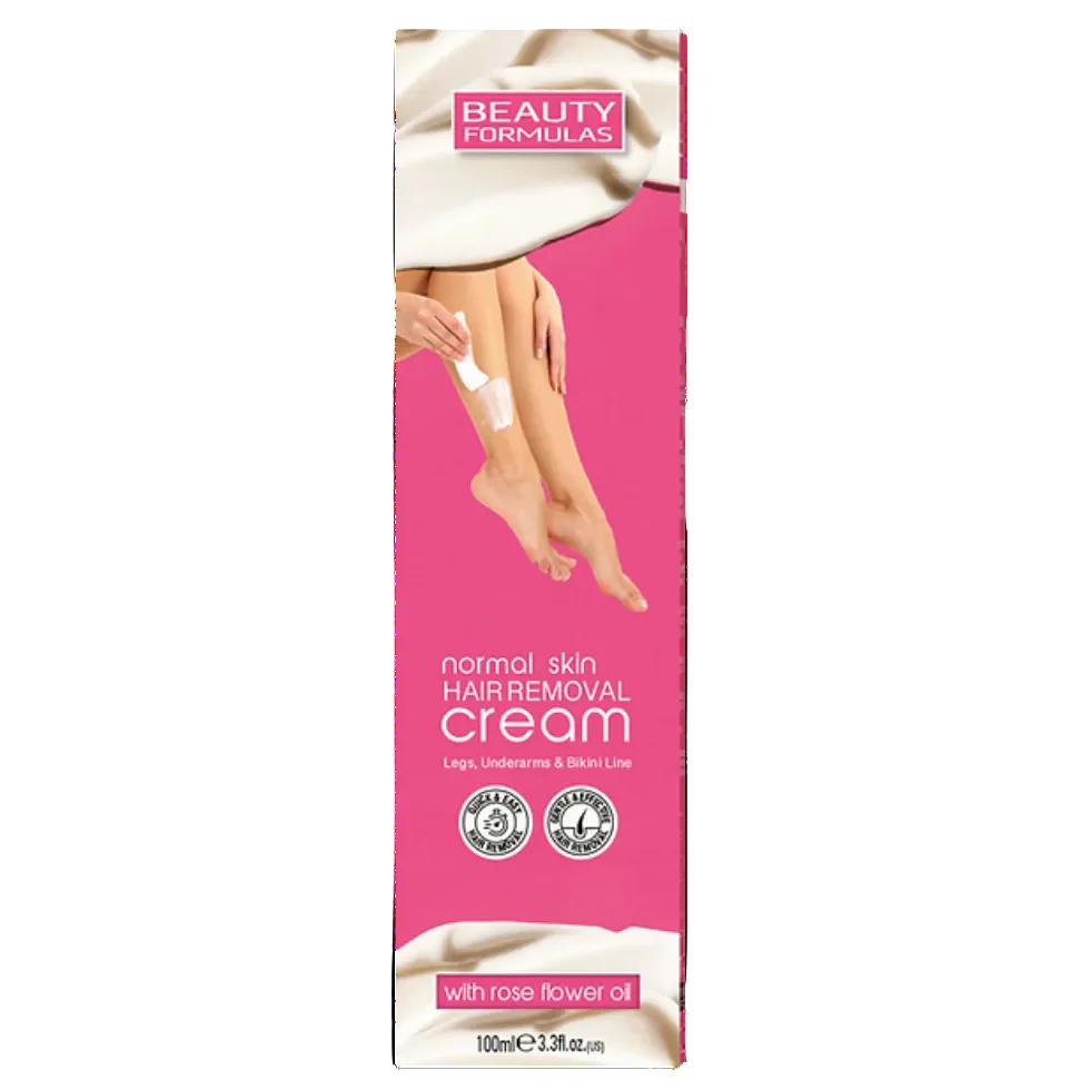 Beauty Formulas Hair Removal Cream for Normal Skin 100ml | Smooth Hair-Free Skin