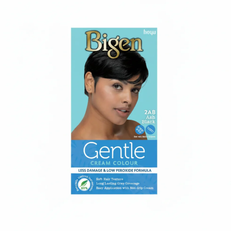Bigen Gentle Cream Colour | Natural Grey Coverage Hair Dye for Smooth Shine - Image 3