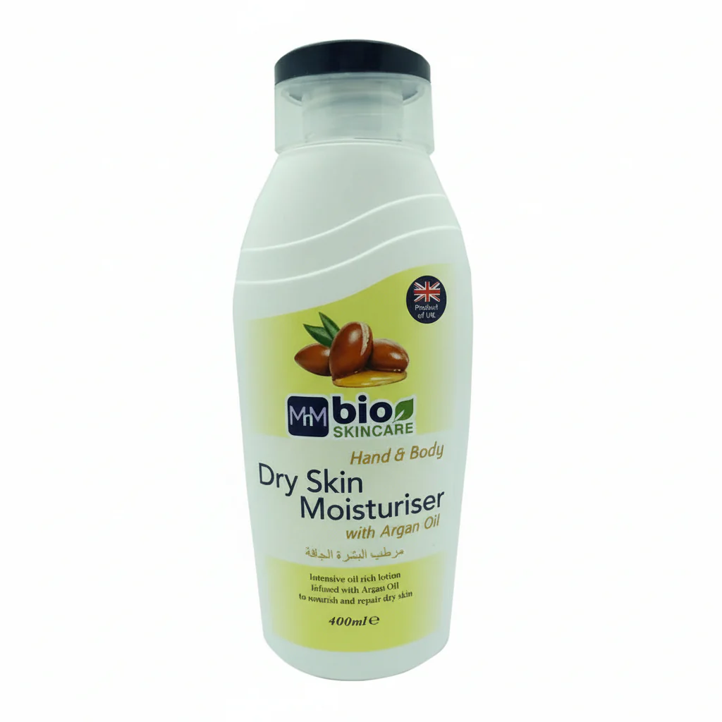 Bio Skincare Hand & Body Dry Skin Moisturiser With Argan Oil -400 Ml