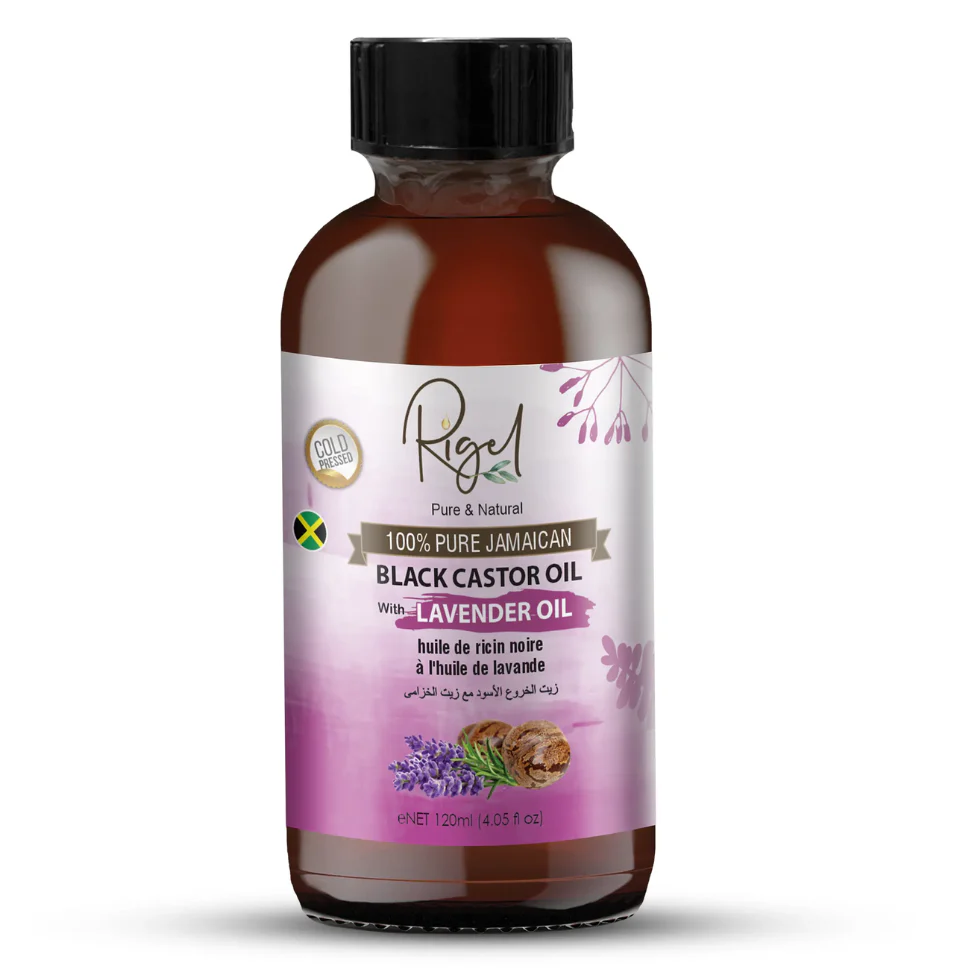 Rigel Black Castor Oil with Lavender 120ml | Hair Skin Nail Nourishing Oil