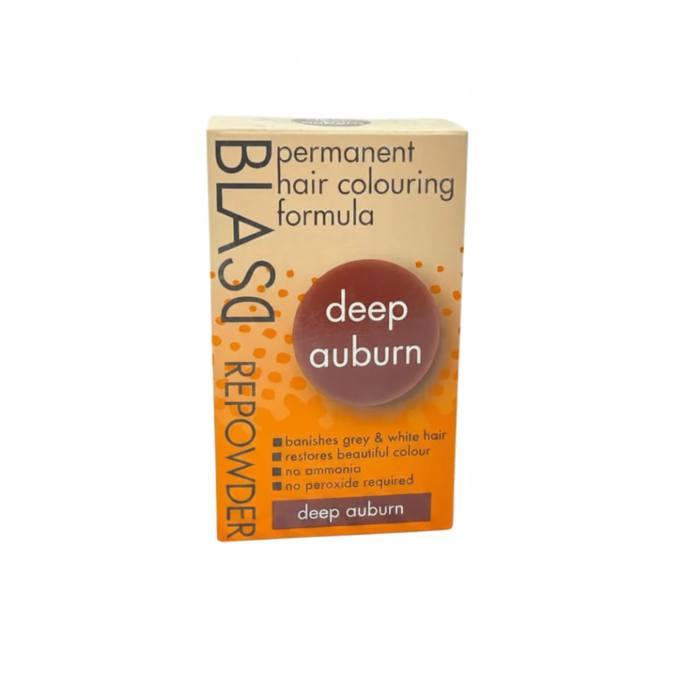 Blasol Deep Auburn Powder Hair Color | Ammonia-Free Gray Coverage