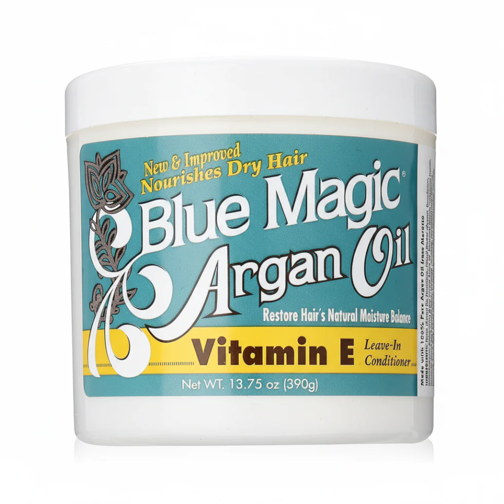 Blue Magic Argan Oil Leave-In Conditioner 390g | Vitamin E Hydrate & Nourish Hair