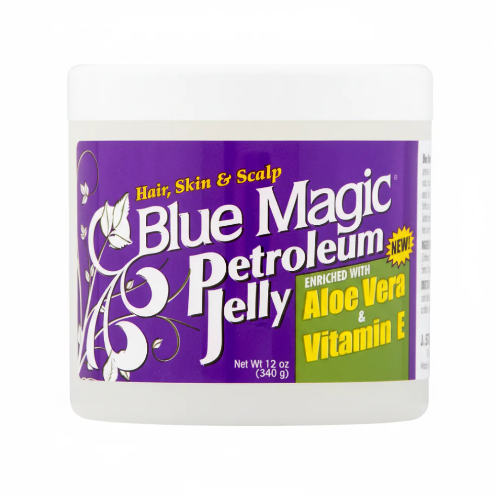 Blue Magic Petroleum Jelly 12oz | Aloe Vera & Vitamin E Skin Moisturizer