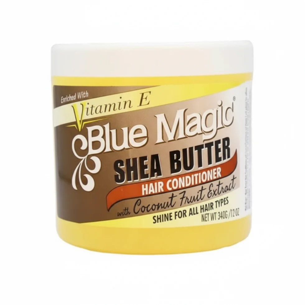 Blue Magic Shea Butter Hair Conditioner 12oz | Vitamin E Moisture & Shine Repair