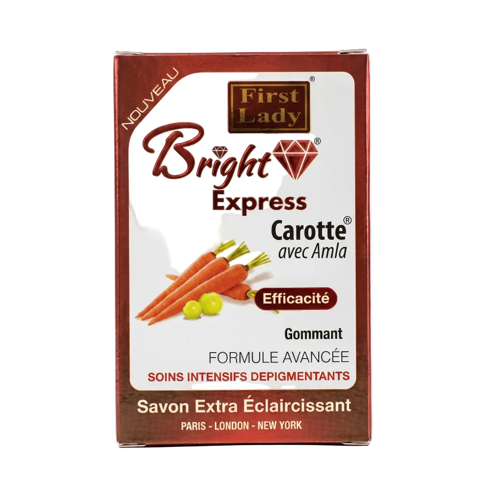 Bright Express Carrot & Amla Soap 200g | Brightening & Exfoliating Face & Body