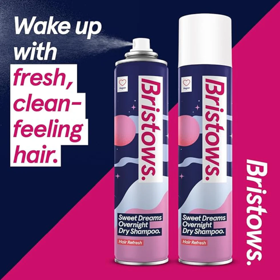 Bristows Sweet Dreams Overnight Dry Shampoo 200ml | Vanilla Fresh Oil Control - Image 3