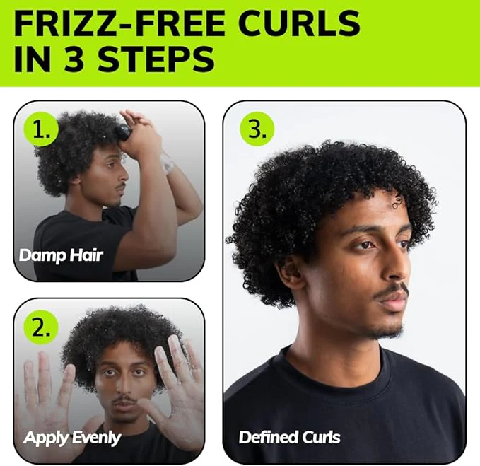 Bset Curly Curl Cream 300ml | Define Type 3 Curls & Frizz Control - Image 3
