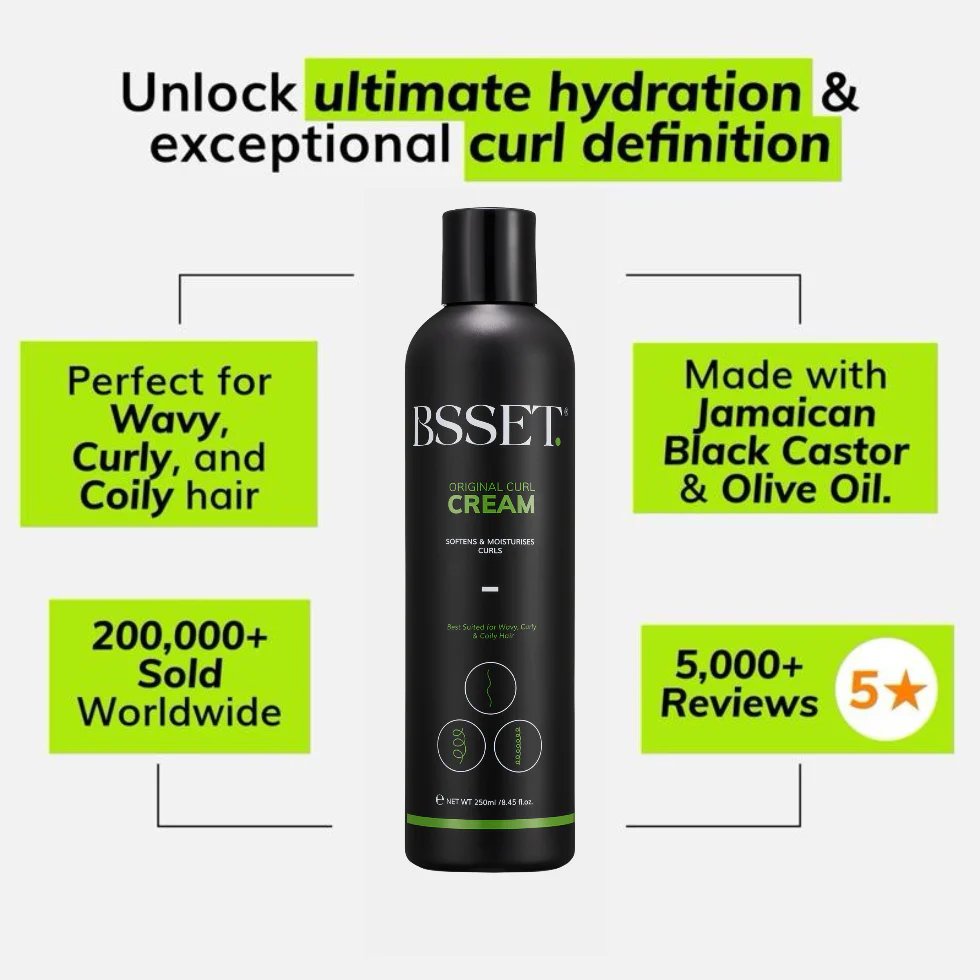 Bset Original Curl Cream 250ml | Define & Moisturize Natural Curls - Image 2