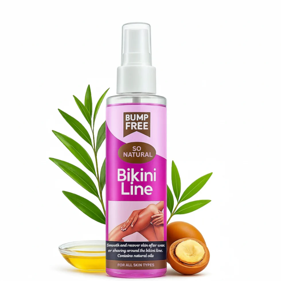 Bump Free So Natural Bikini Line Oil 100ml | Ingrown Hair Care & Skin Oil