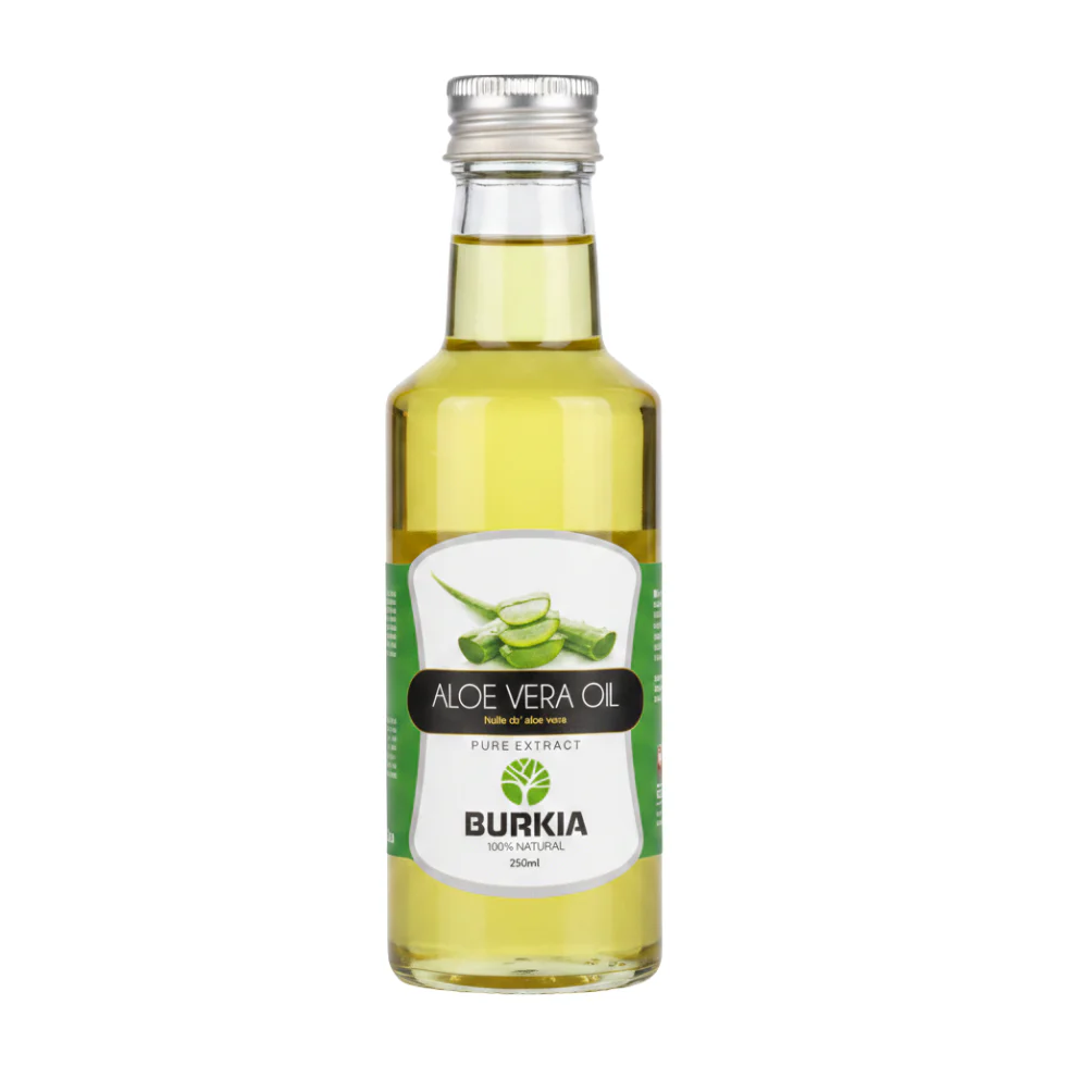 Burkia Aloe Vera Oil 250ml | 100% Natural Hair & Skin Nourishing Oil