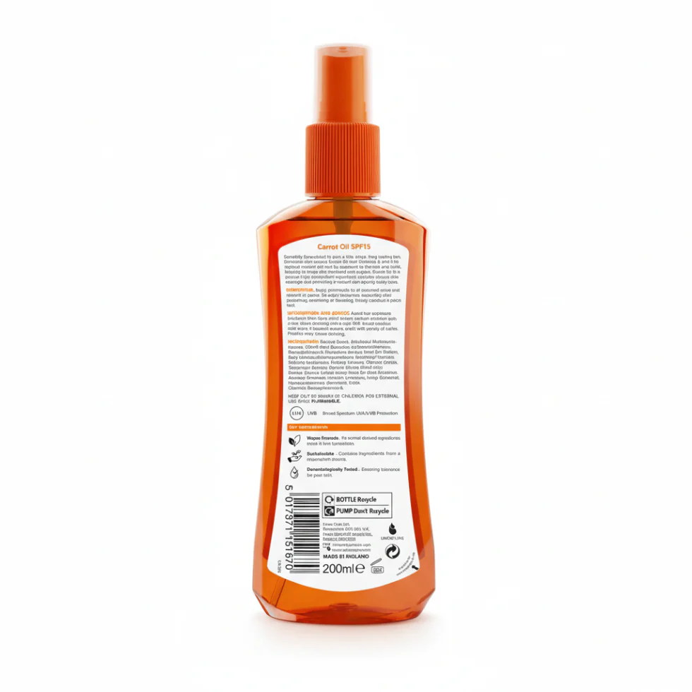 Calypso Carrot Oil Tan Extender 200ml | Nourishing Glow Long-Lasting Tan Care - Image 2