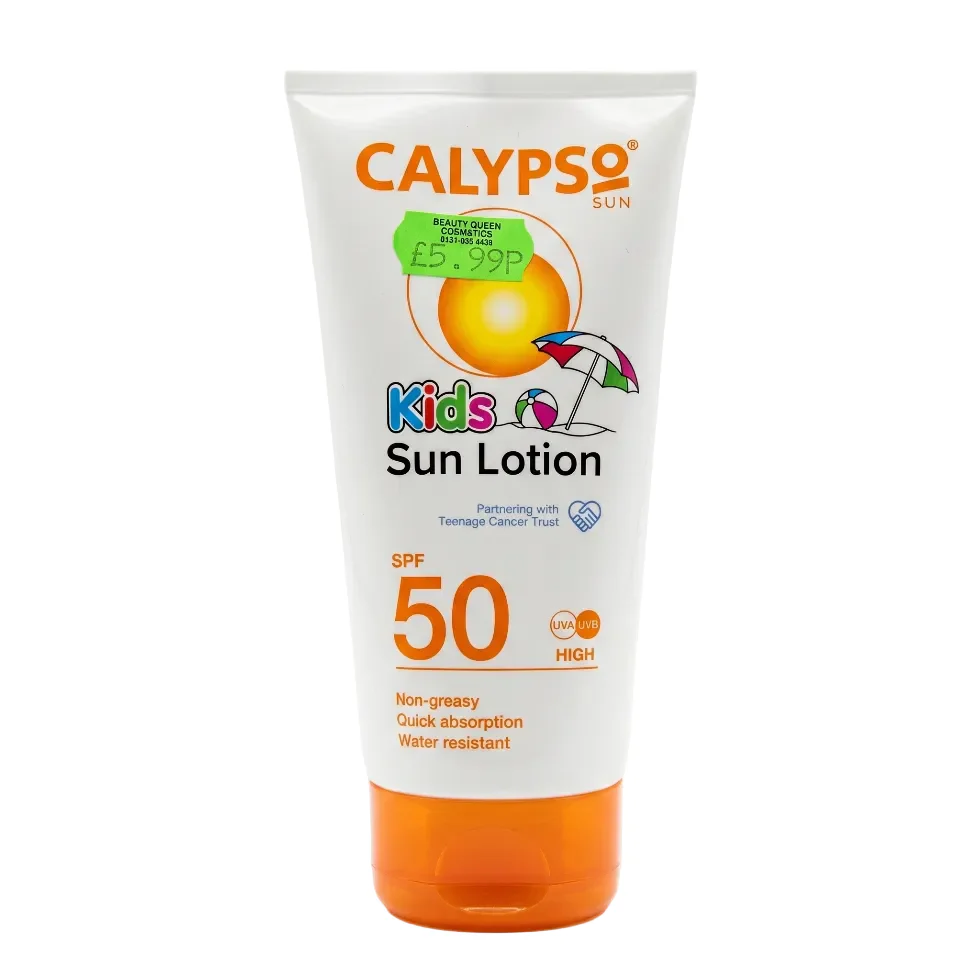 Calypso Kids Sun Lotion SPF 50 150ml | High Protection Gentle Sun Care