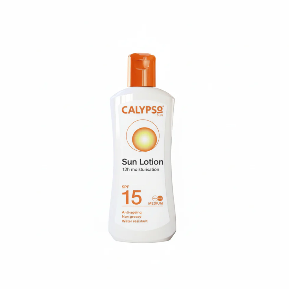 Calypso Sun Lotion SPF 15 200ml | 12H Moisturisation Lightweight Sun Care