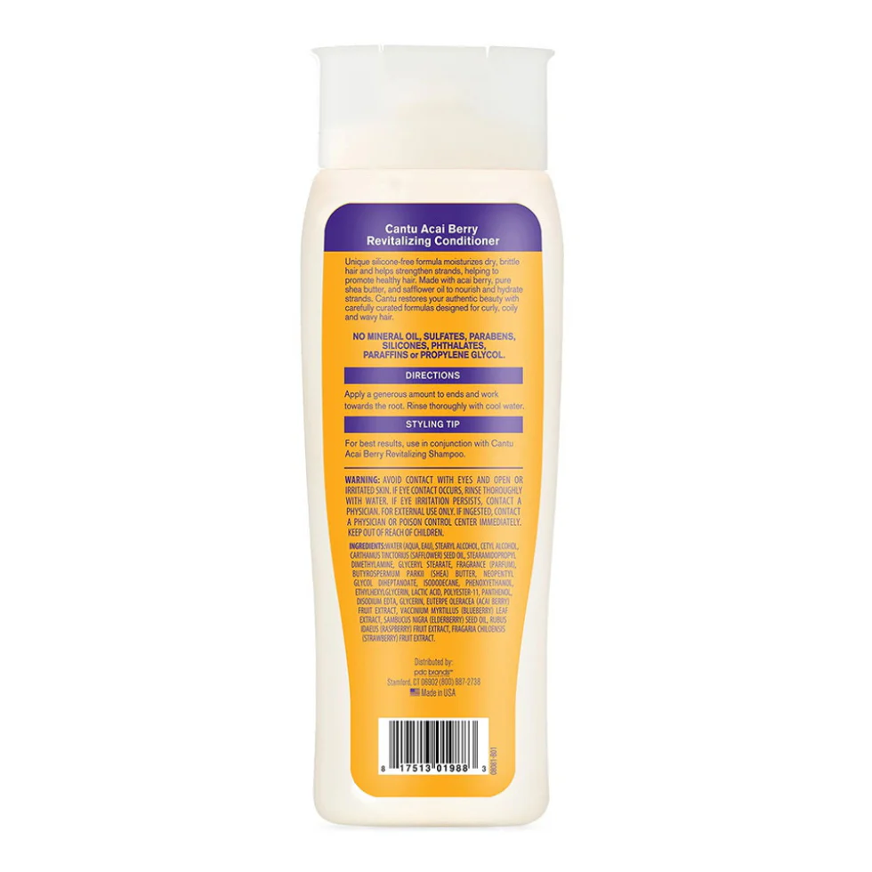 Cantu Acai Berry Revitalizing Conditioner 400ml | Strengthen & Restore Hair - Image 2