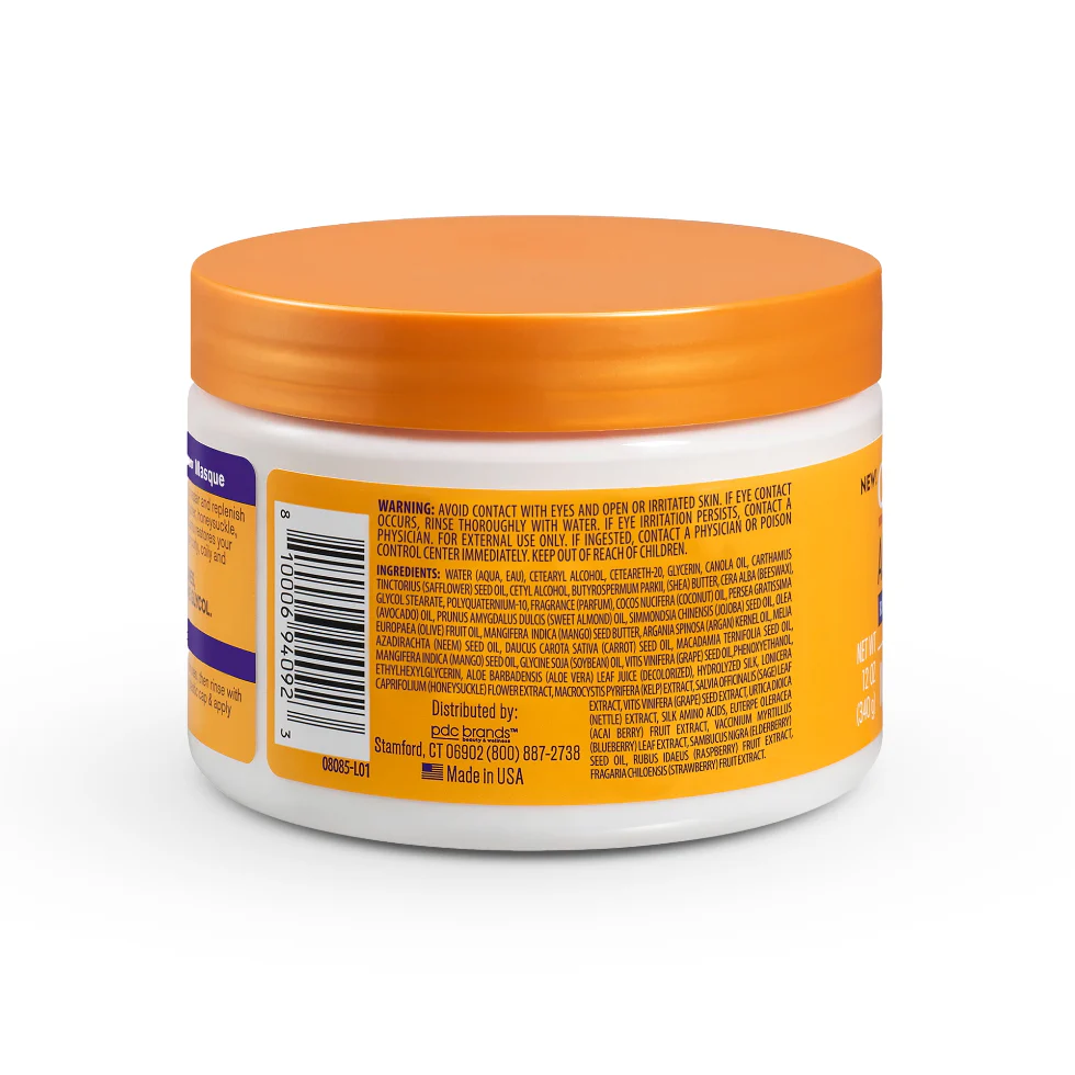 Cantu Acai Berry Revitalizing Masque 340g | Repair & Hydrate Damaged Hair - Image 3