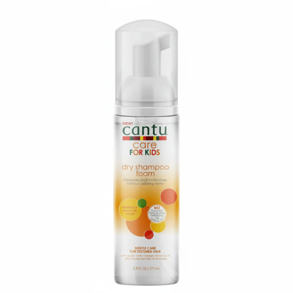 Cantu Care For Kids Dry Shampoo Foam 5.8oz | Gentle Curl Cleanse