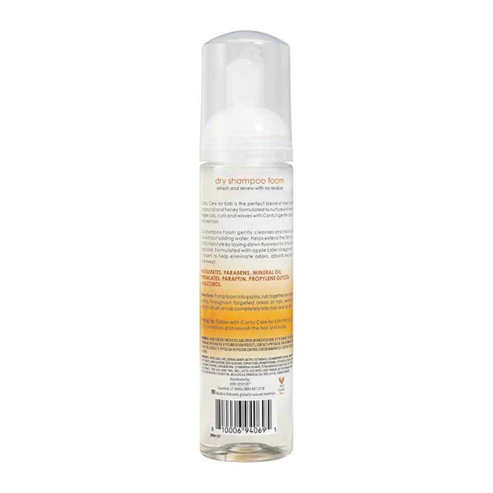 Cantu Care For Kids Dry Shampoo Foam 5.8oz | Gentle Curl Cleanse - Image 2