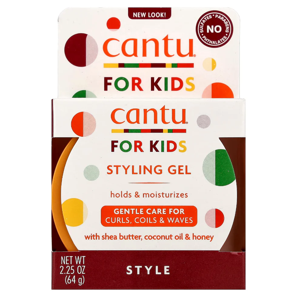 Cantu for Kids Styling Gel 2.25oz | Moisturize, Hold & Define Curls - Image 4